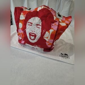 Coach Red and Pink Women's Bag
